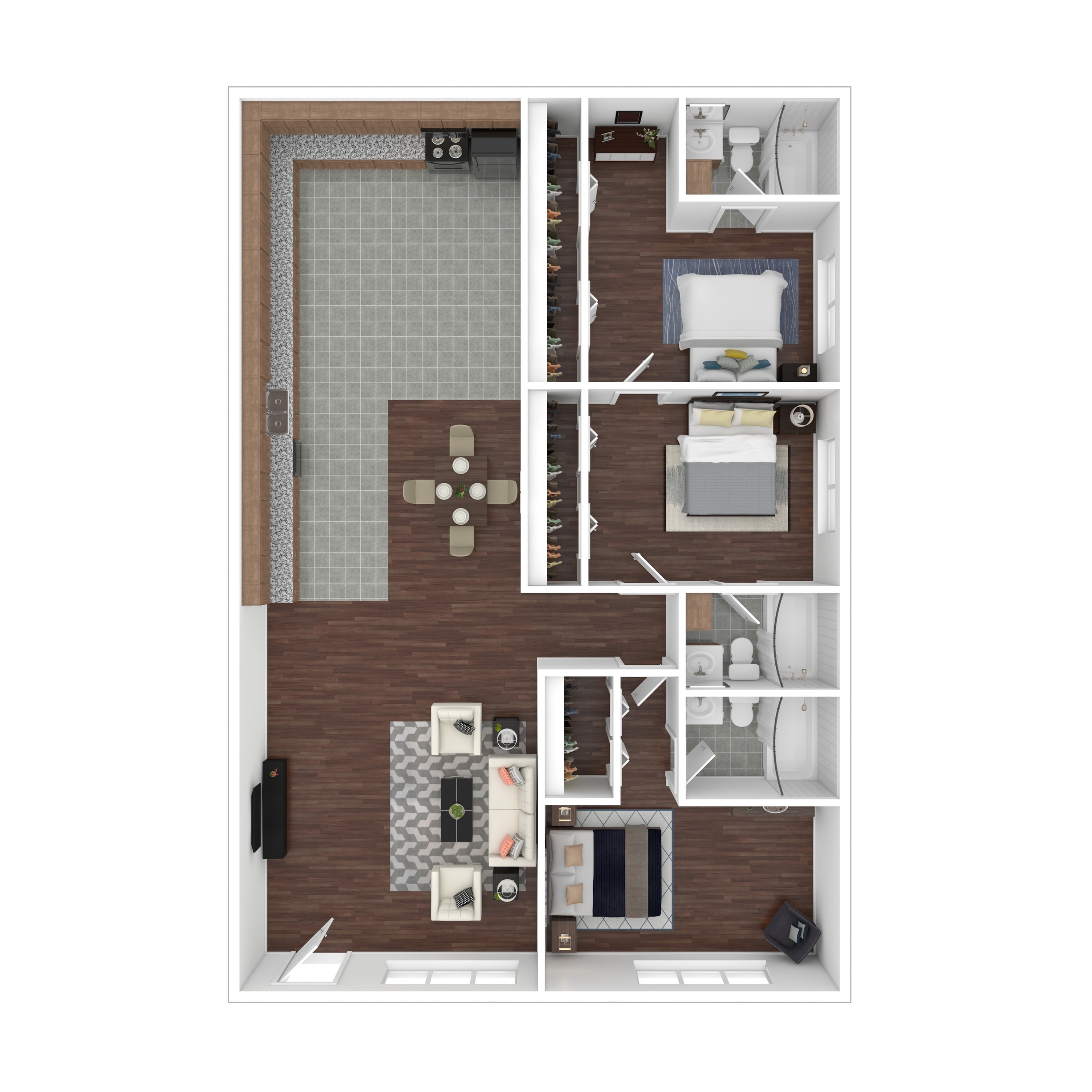 Solana - Two-Bedroom Floorplan