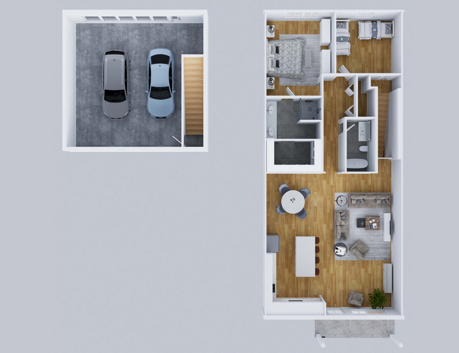 Stone Lake Townhomes - Floor Plan Layout