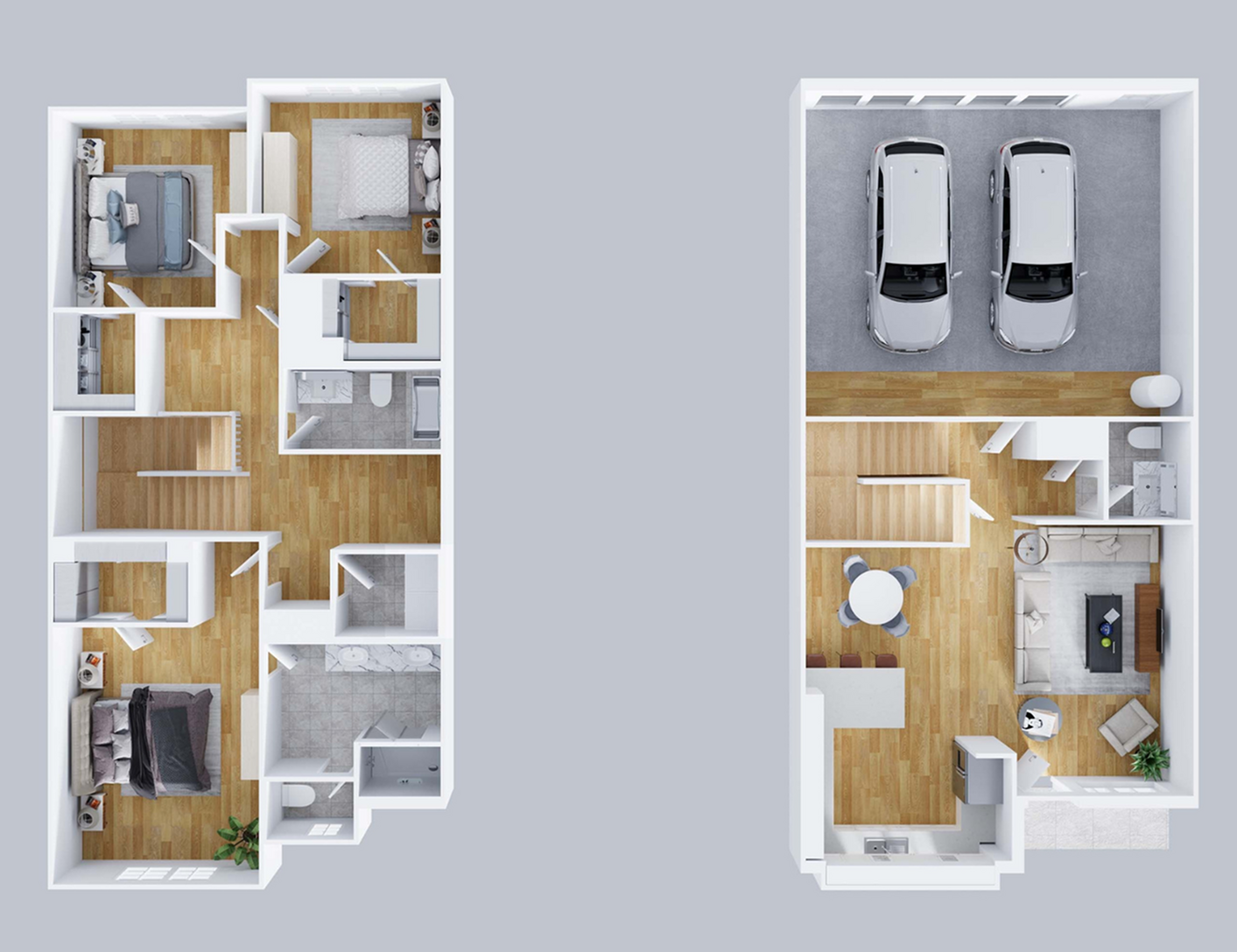 Stone Lake Townhomes - Two-Story Floorplan