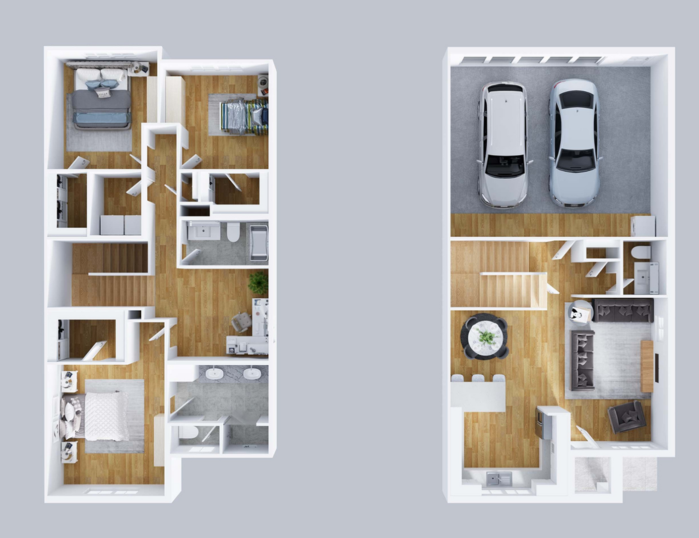 Stone Lake Townhomes - Two-Story Floorplan