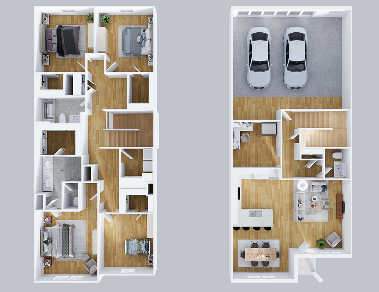 Stone Lake Townhomes - Two-Story Floorplan