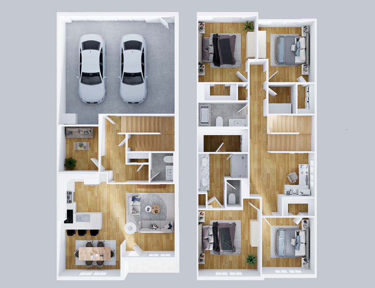 Stone Lake Townhomes - Two-Story Floorplan