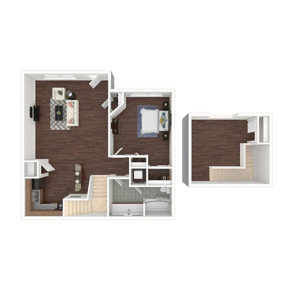 The Halston - Two-Level Floorplan