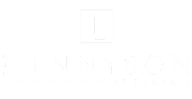 Elegant logo for The Tennyson at Tomball, showcasing stylish typography and a modern design.