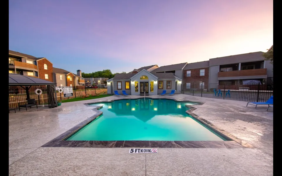 Pool view from Leasing Office