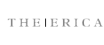 Stylish logo of The Erica in elegant gray typography