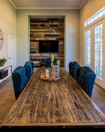 Interior image of leasing office
