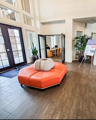 Interior of Leasing Office