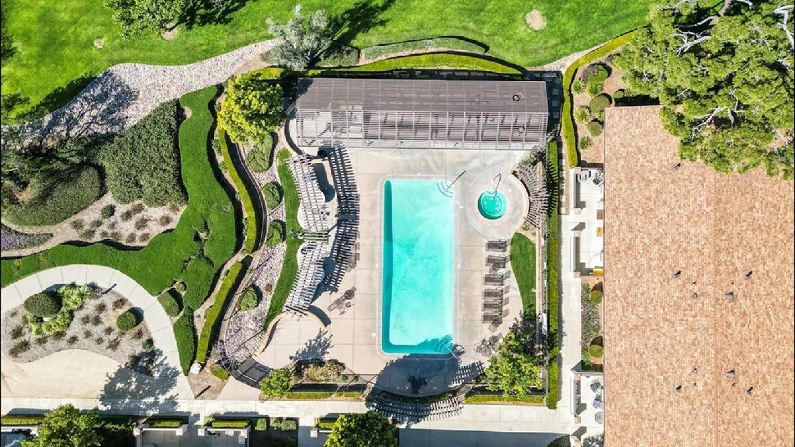 Aerial View of Pool
