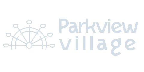 Parkview Village logo featuring a stylish ferris wheel design, promising a vibrant community atmosphere.