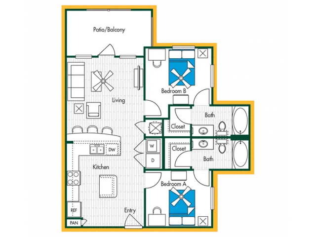 2BR/2BA - B1