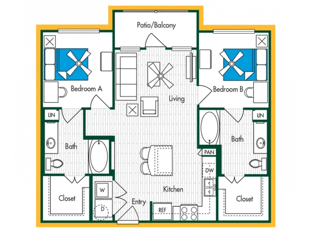 2BR/2BA - B2