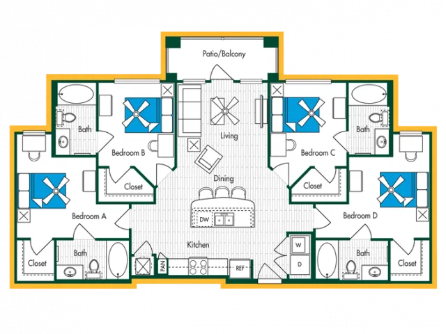 4BR/4BA - D1