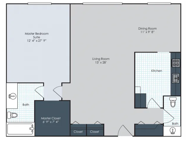 The Oxley - Mid-Rise 1 Bedroom