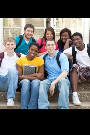 Students smiling