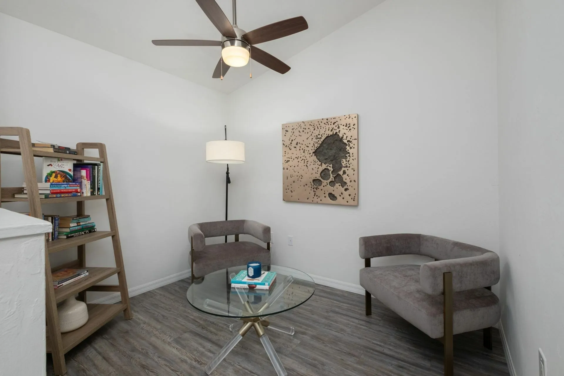 Lounge area with two chairs
