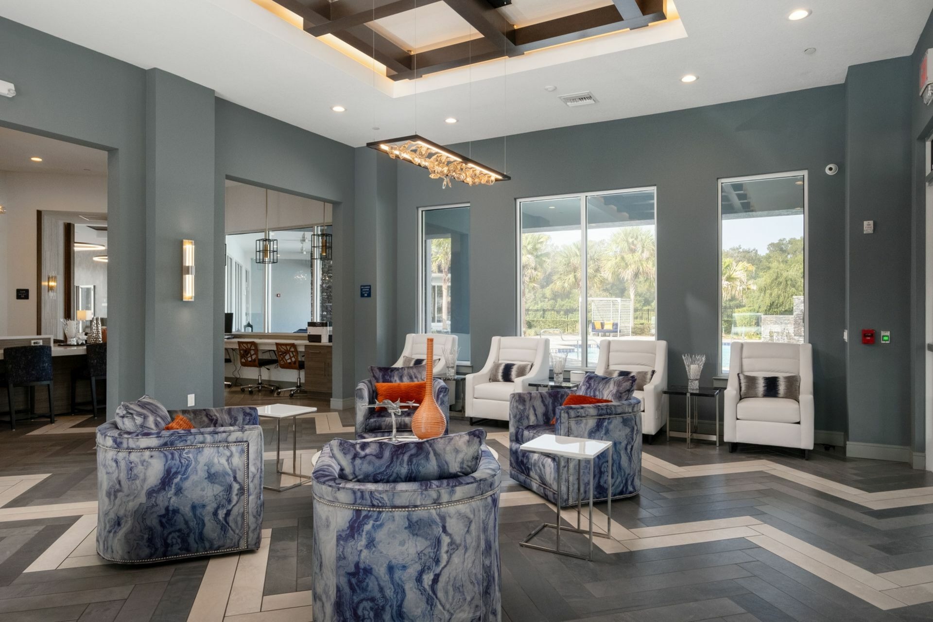 Resident lounge with chairs