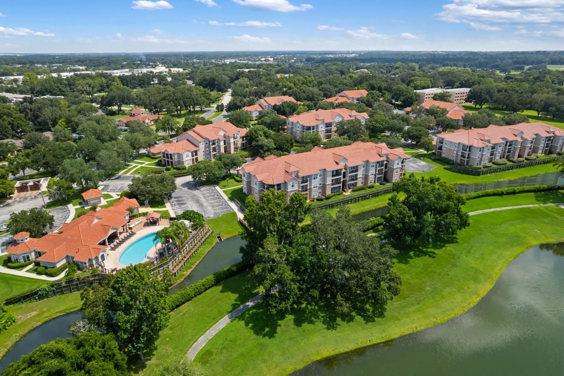 Aerial photo of Tuscany Place