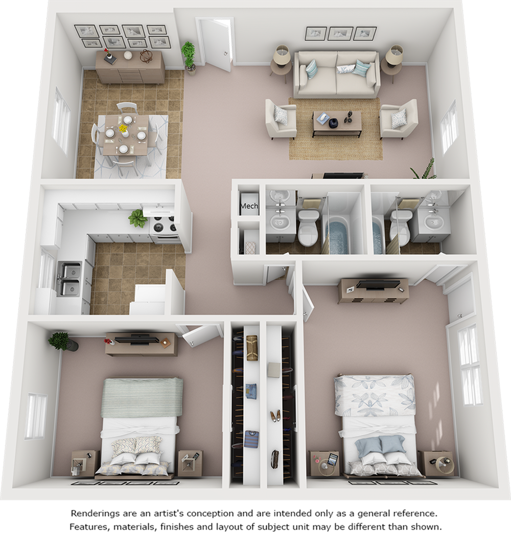 Windmill with Enhanced Finishes 2 Bed Apartment Arbor Park