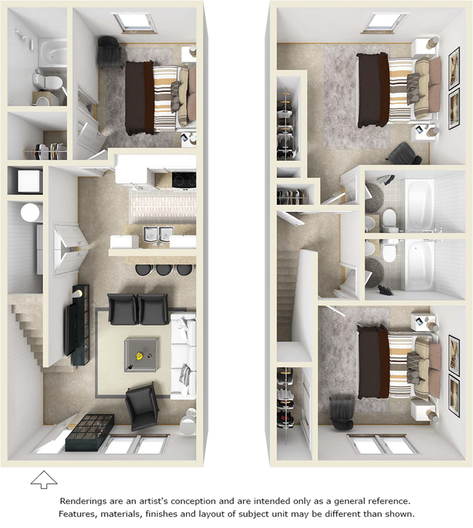 3-3 TH floor plan
