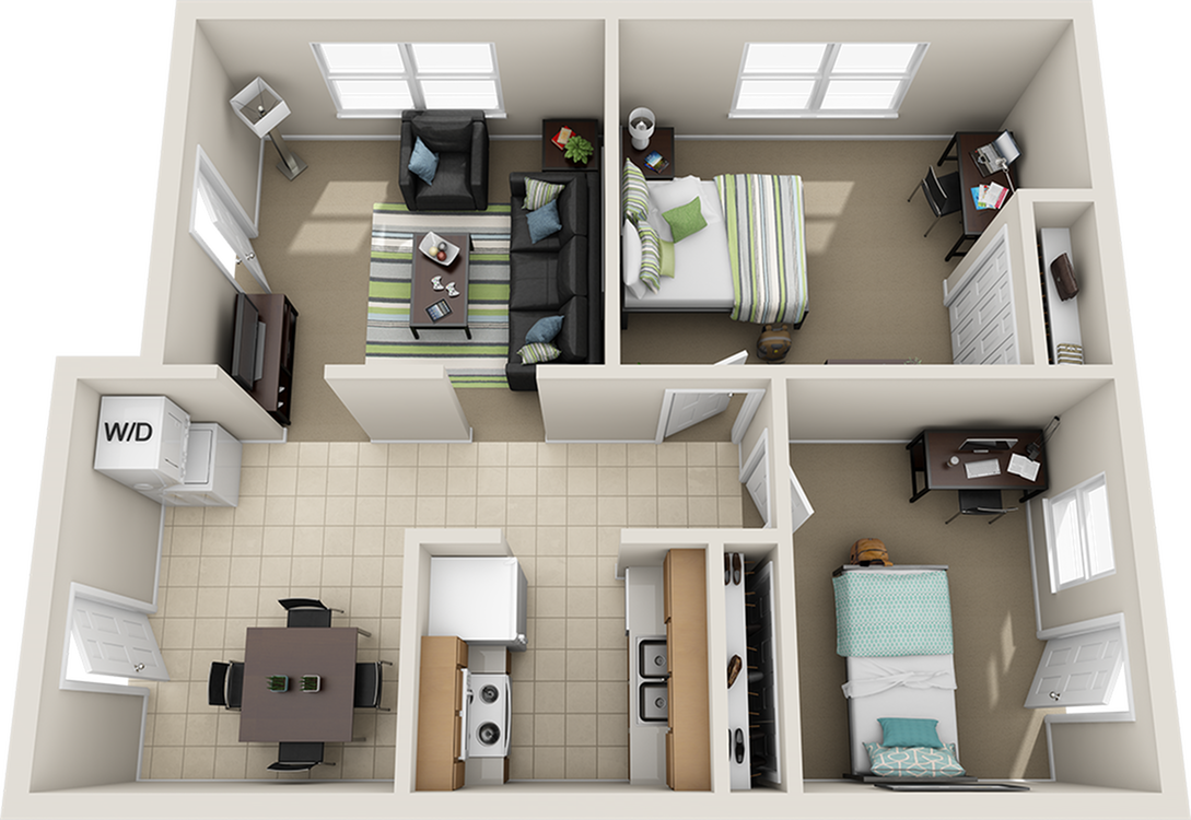 Hemingway House 2 Bed Apartment College Park at Midtown