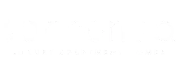 Sorrento Luxury Apartment Homes logo in elegant white font on a black background.
