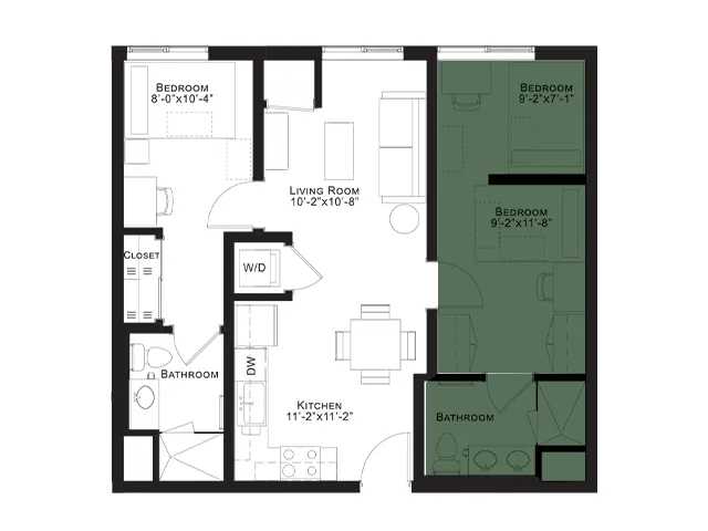 D1 Shared Bedroom