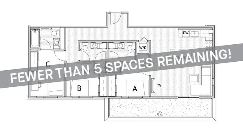 3 Bedroom Floor Plan | Apartments Near Csu | Uncommon Fort Collins