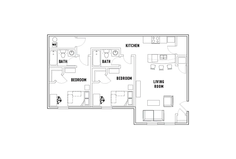 524: 2 Bed - 2 Bath