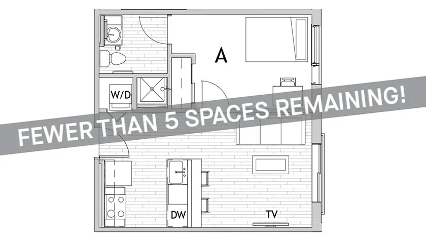 1 Bedroom Floor Plan 1