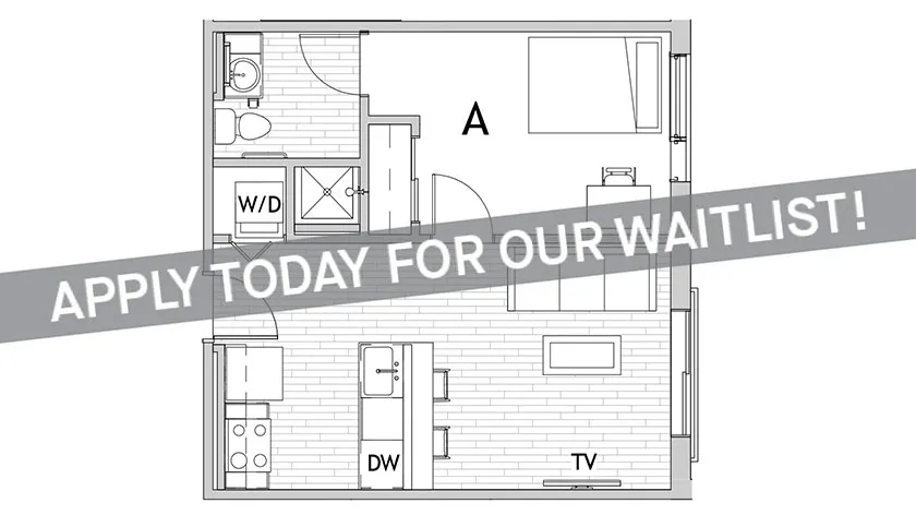 1 Bedroom Floor Plan 1