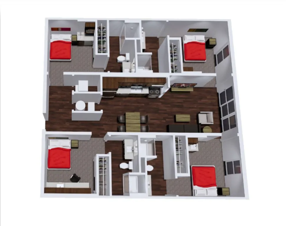 4x4 A Kitchenette