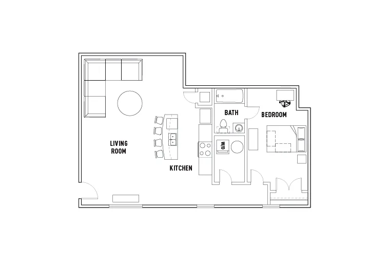 524: 1 Bed - 1 Bath
