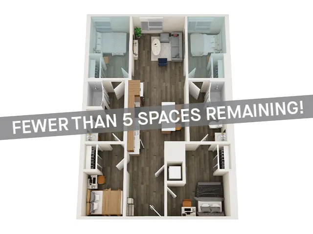 4x2 A Penthouse | Bed B, C: Premium