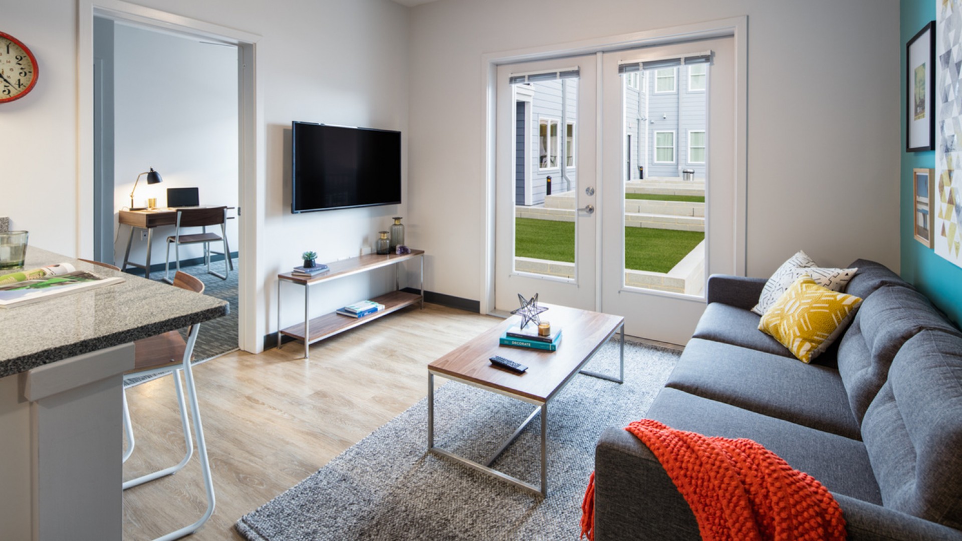 Uncommon's private apartment with brand new, modern furniture