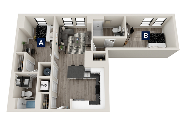 Bexley - 2x2 floor plan