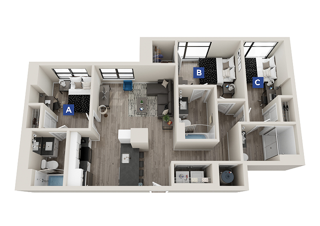 Chelsea - 3x3 floor plan