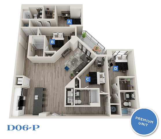 Denmark - 4x4 floor plan