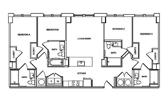 Derby 1 - 4x4 floor plan