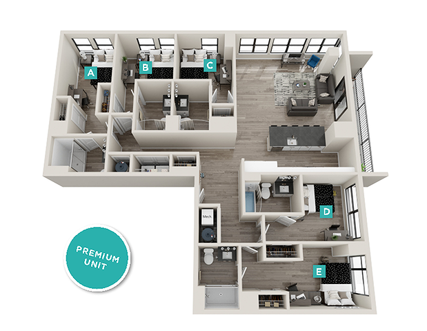 Eckington - 5x5 floor plan