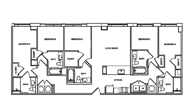 Edgewood 1 - 5x5 floor plan