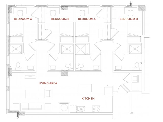 Foundry Lofts - D1-4x4