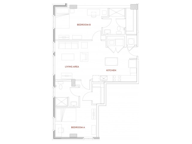 Foundry Lofts - B3b-2x2 Double Occupant