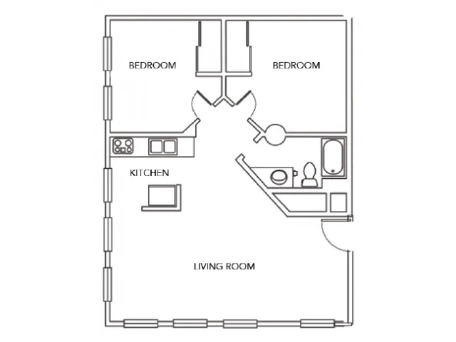 City Lofts on Laclede - 2P - 2BR/1BA