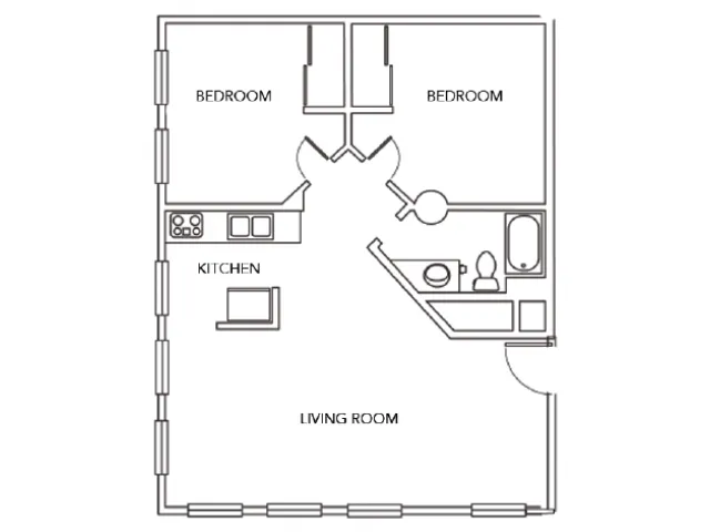 City Lofts on Laclede - 2j - 2BR/1BA