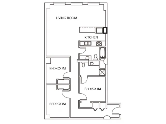 City Lofts on Laclede - 3b - 3BR/2BA