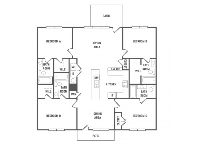 The Station State College - Woodbury Flat Furnished-4x4