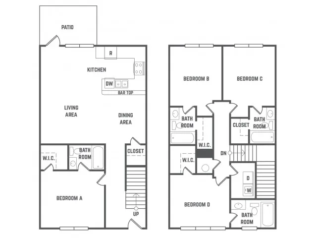 The Station State College - Woodbury TH Furnished-4x4