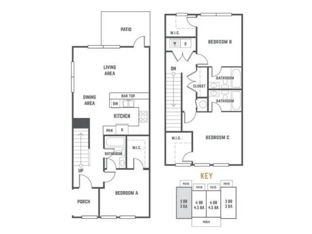 The Station State College - Milledge 3 Furnished-3x3