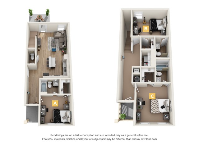 The Retreat on Milledge - Oakview - 3x3.5